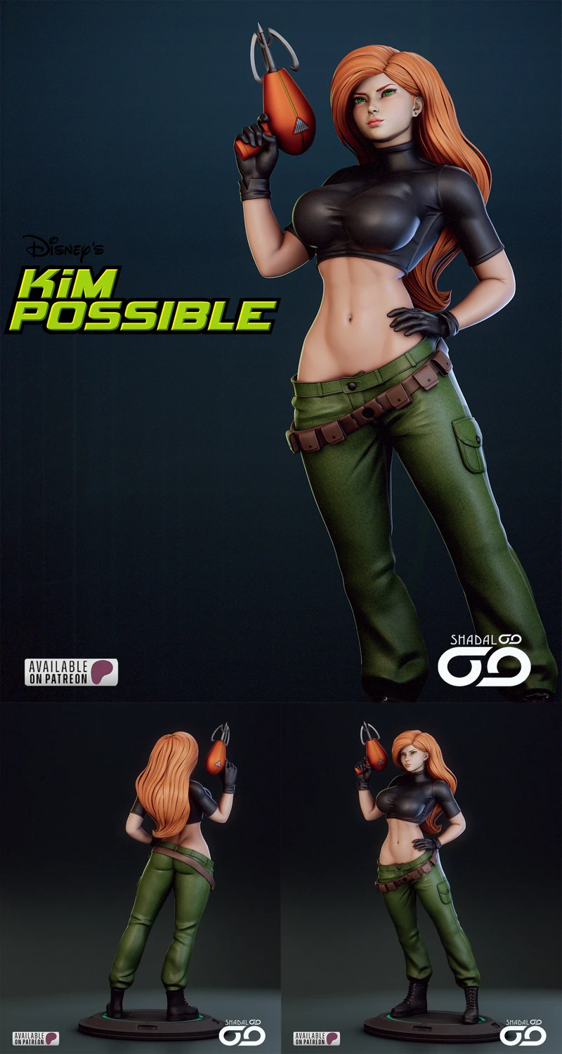 Kim Possible STL model for 3D printing