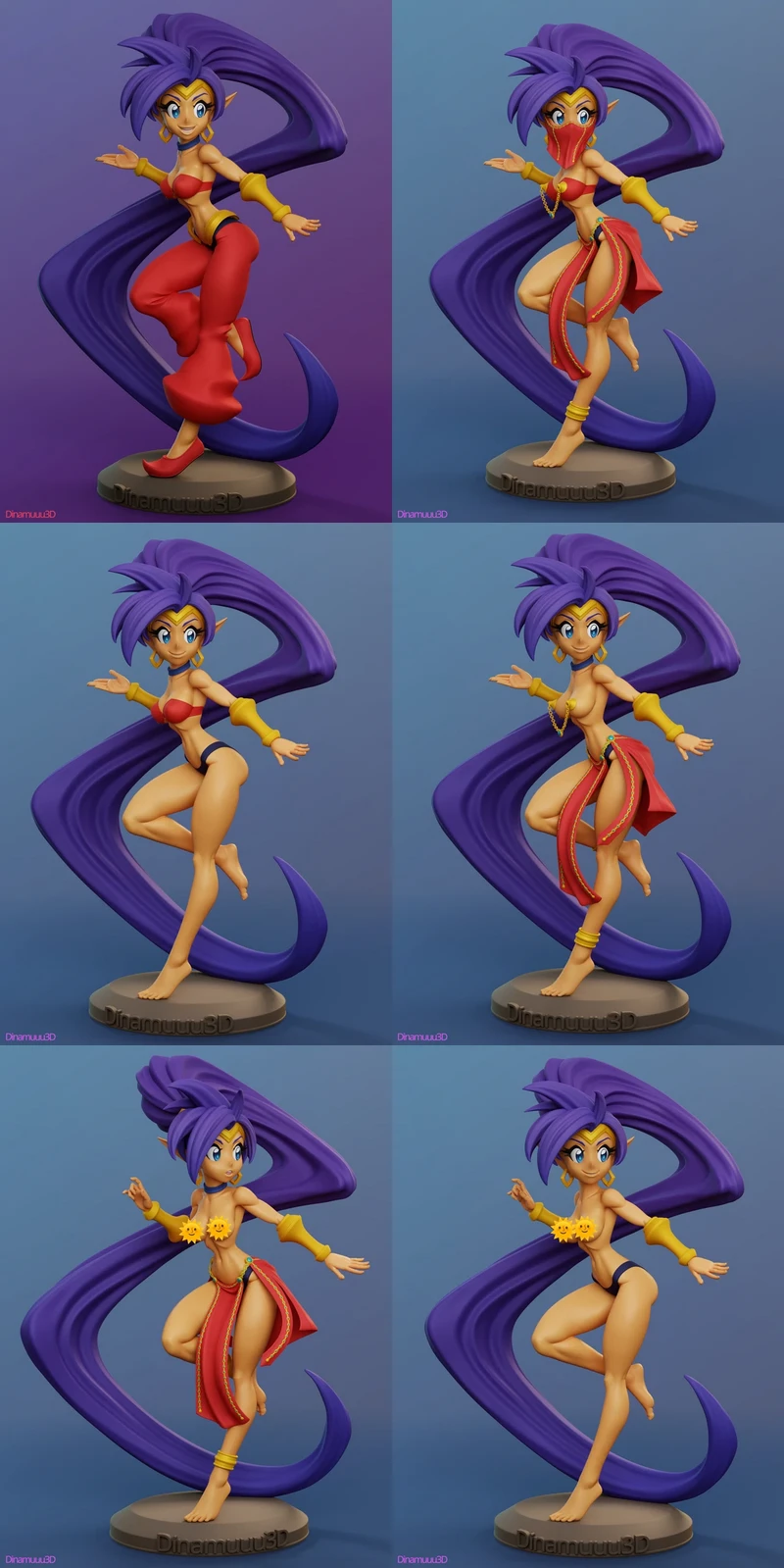 Shantae extra STL model for 3D printing