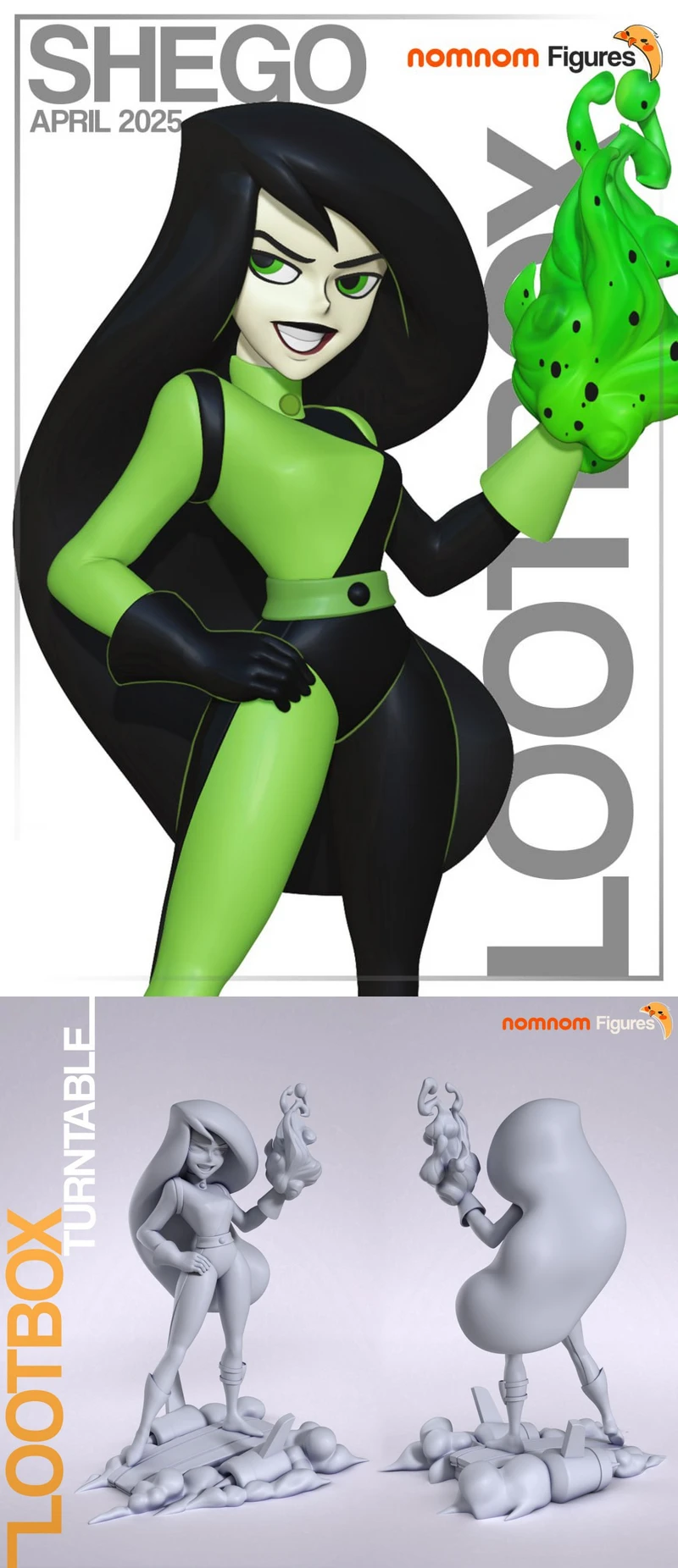 Shego – Kim Possible STL model for 3D printing
