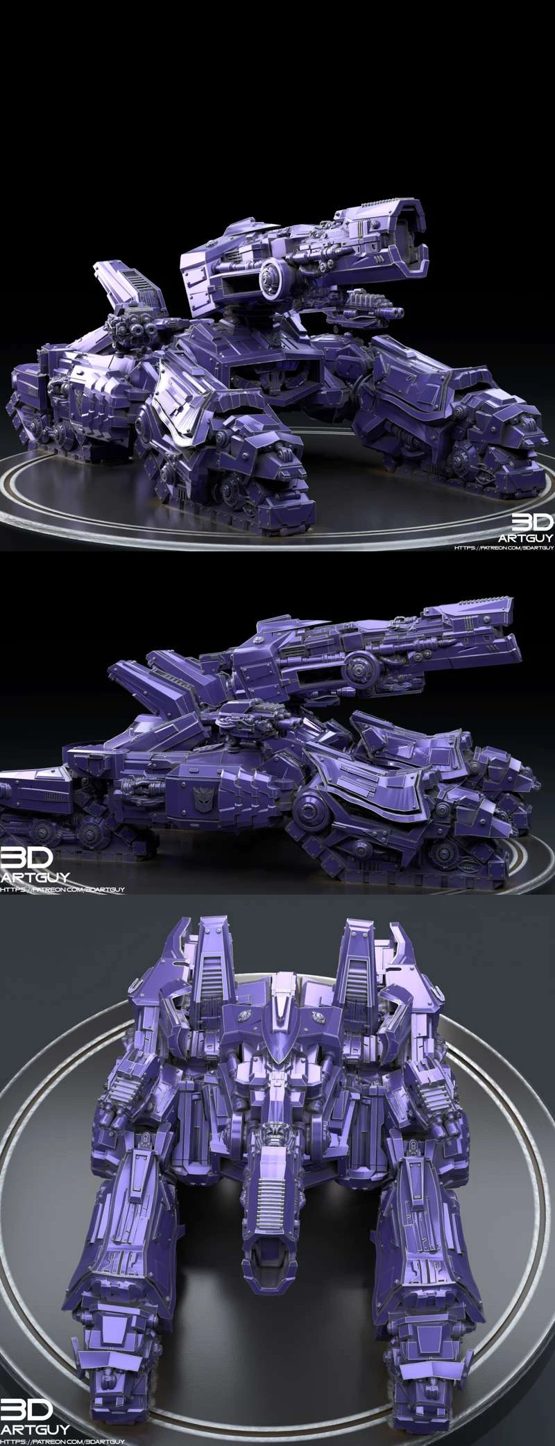 Shockwave Tank STL model for 3D printing