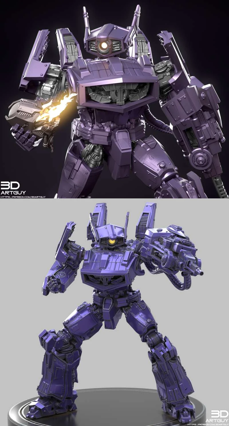 Shockwave STL model for 3D printing