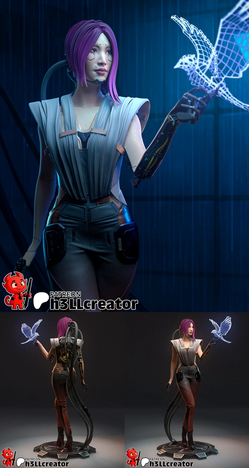 Songbird – Cyberpunk 2077 STL model for 3D printing