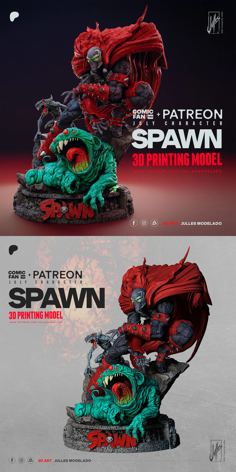 Spawn STL model for 3D printing