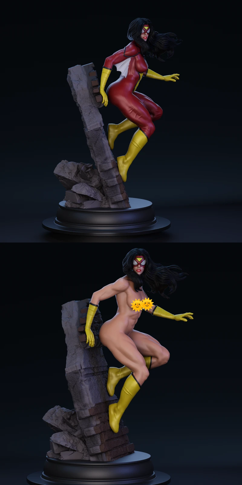 Spider Woman extra STL model for 3D printing