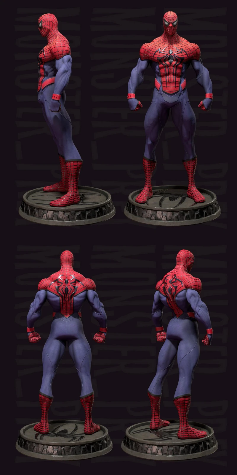 Spiderman STL model for 3D printing