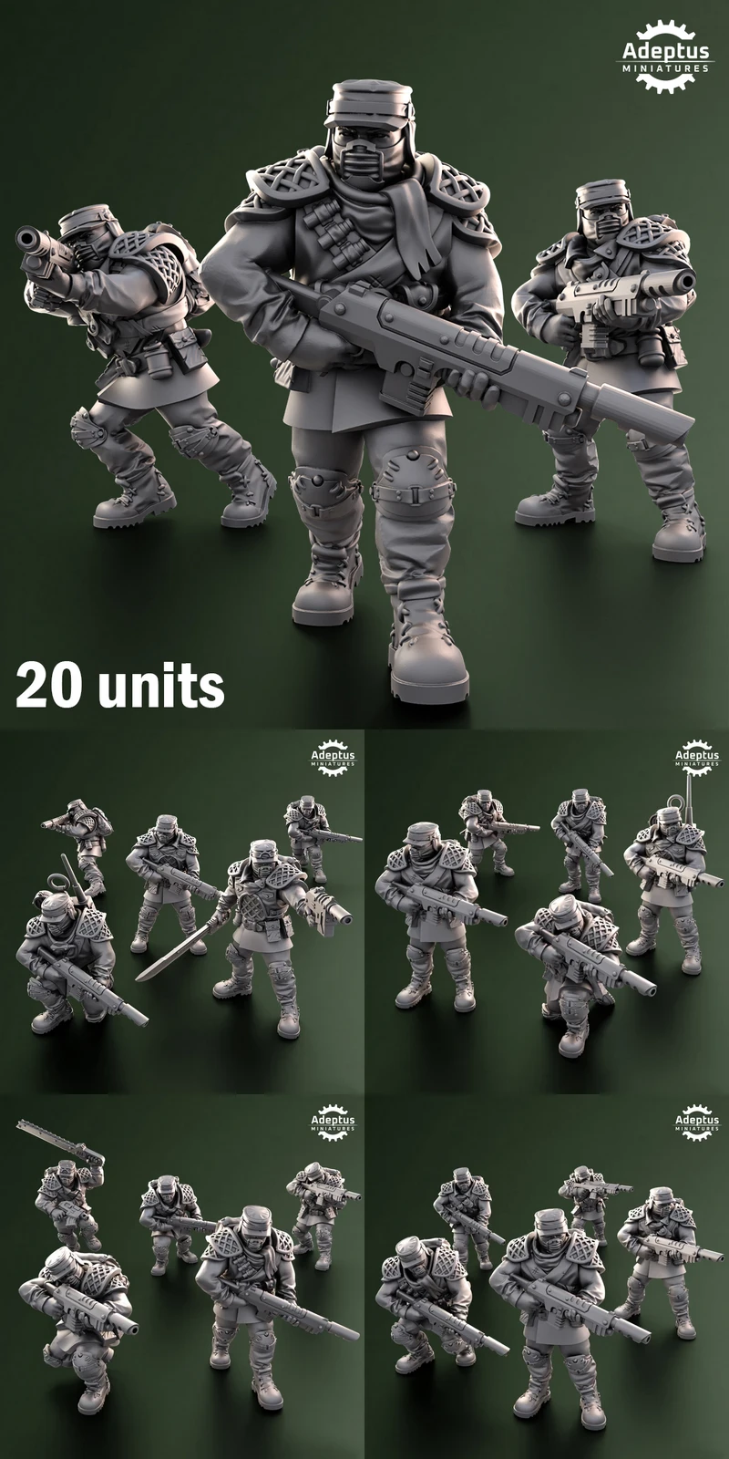 Squad Sunscorch Regiment A-1.110 STL model for 3D printing