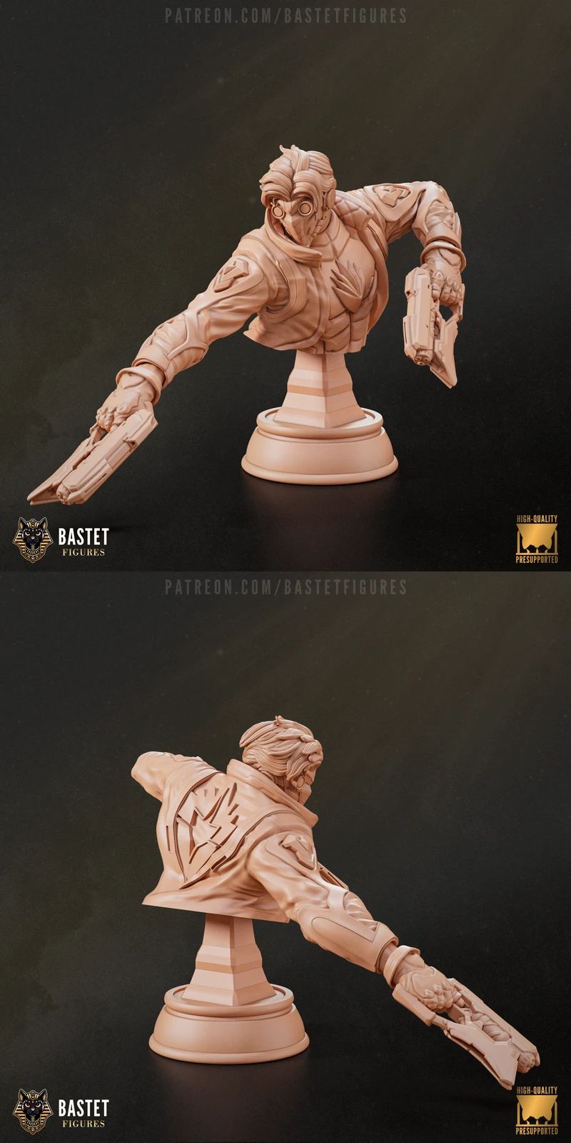 Star Lord Bust – Marvel Rivals STL model for 3D printing