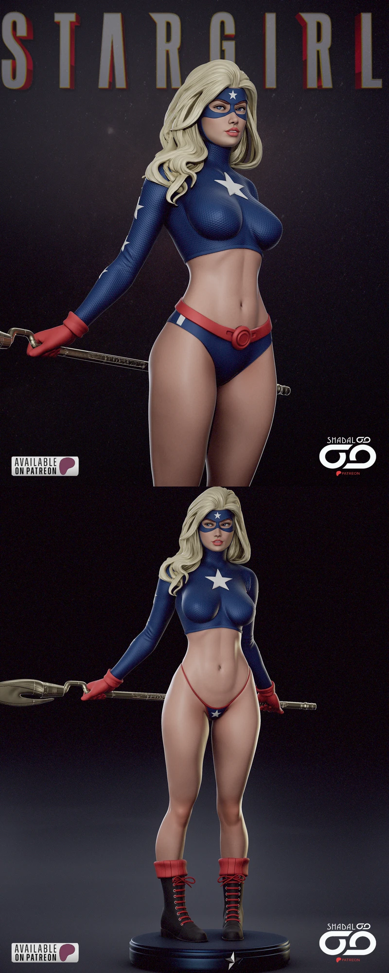 Stargirl extra STL model for 3D printing
