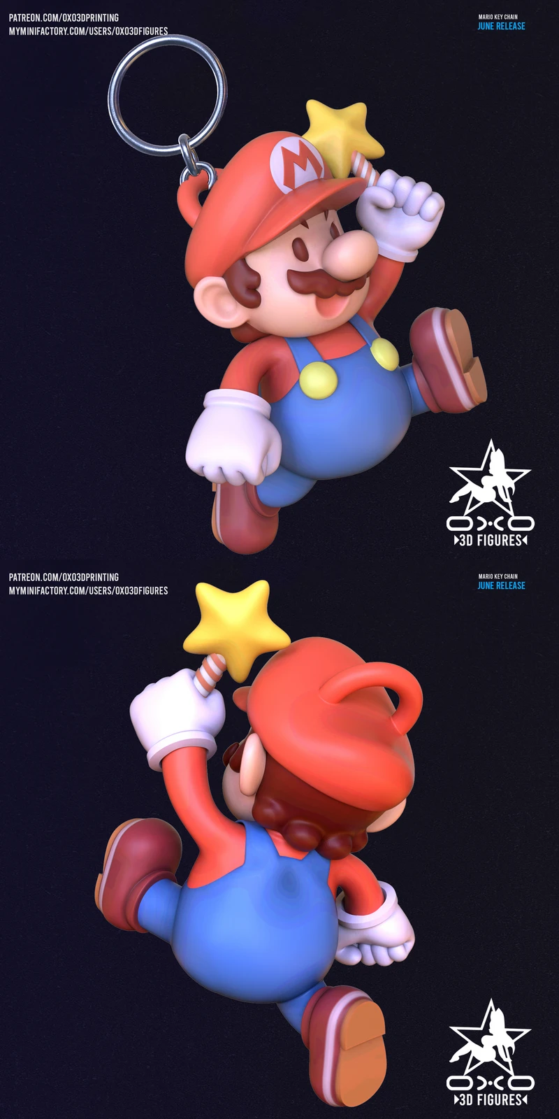 Super Mario Keychain – STL Accessory for 3D Printing STL model for 3D printing