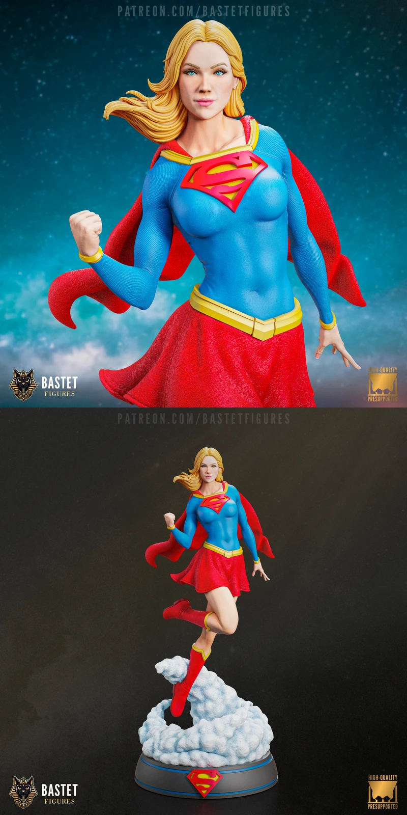 Supergirl – DC Comics STL model for 3D printing