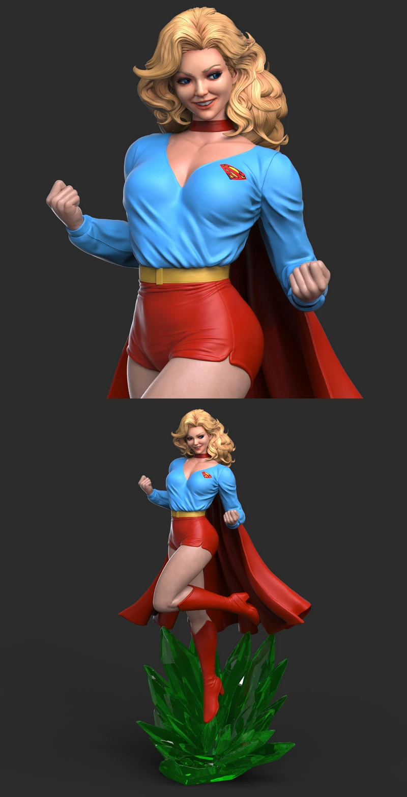 Supergirl Retro STL model for 3D printing