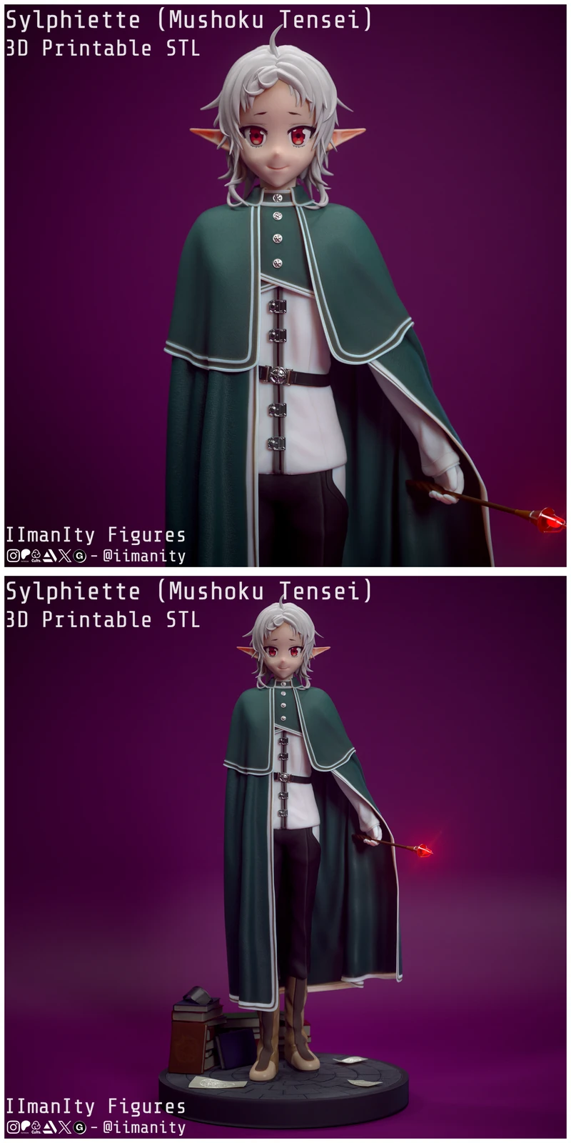 Sylphiette (Mushoku Tensei) STL model for 3D printing