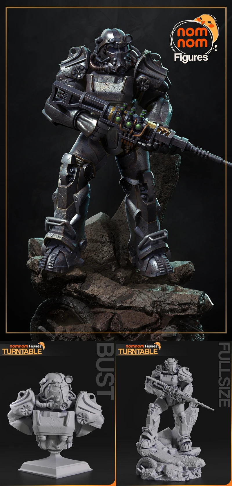 T-60 Power Armor – Fallout 4 STL Figure for 3D Printing STL model for 3D printing