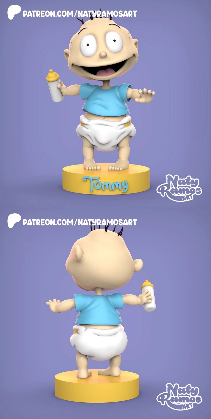 Tommy Pickles 3D Printable Figure STL File STL model for 3D printing