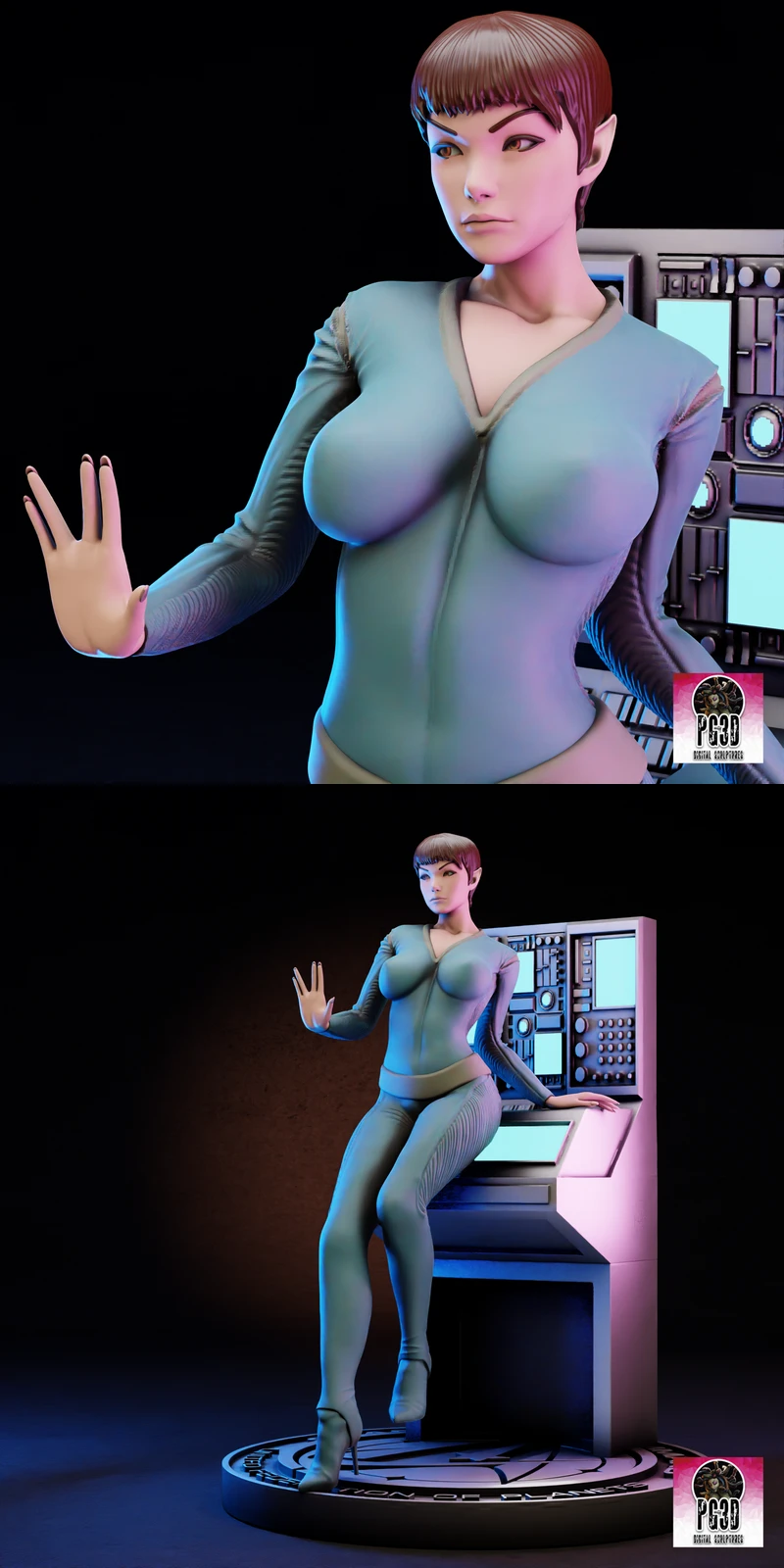 T’Pol STL model for 3D printing