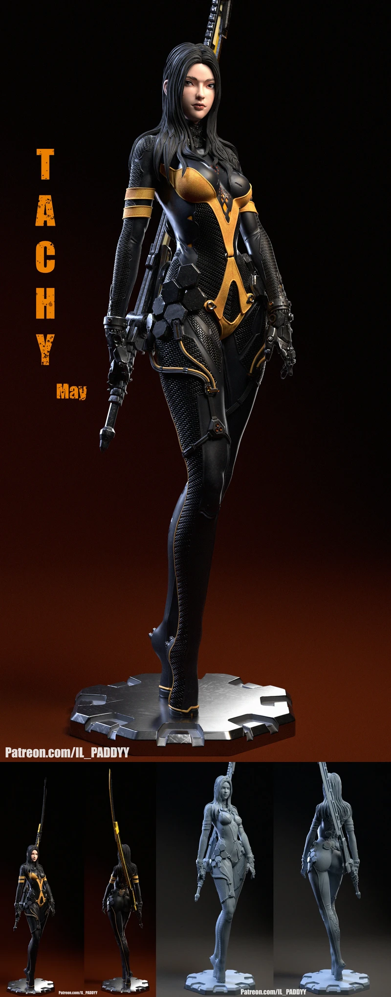 Tachy Fanart from Stellar Blade STL model for 3D printing