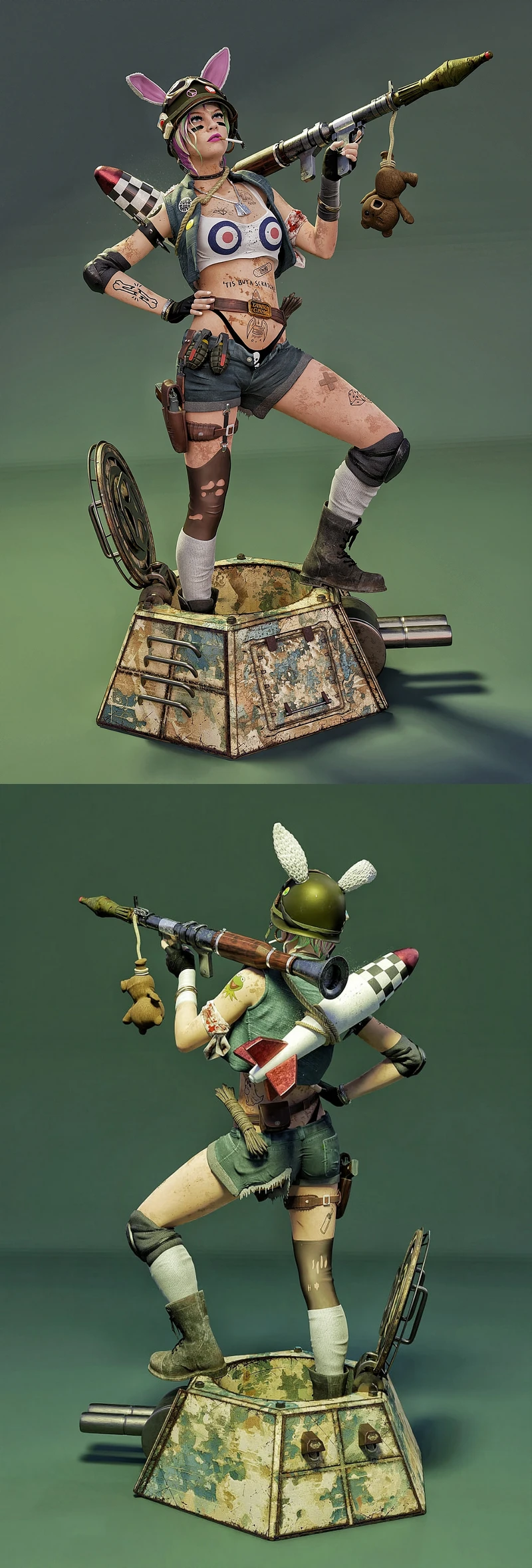 Tank Girl – IDW Comics and Movie STL model for 3D printing