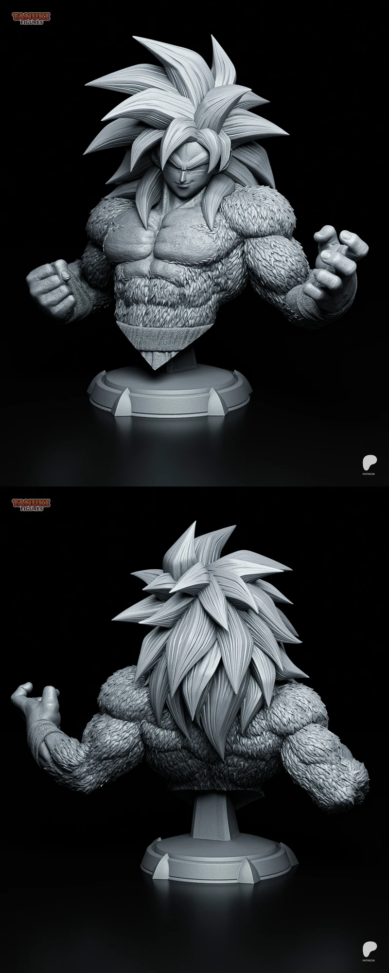 Goku Super Saiyan 4 Bust – Dragon Ball STL Model for 3D Printing STL model for 3D printing