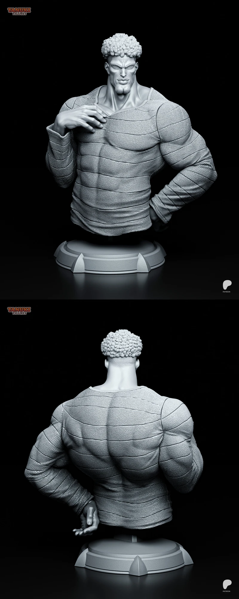 Puri-Puri Prisoner Bust – One Punch Man STL Model for 3D Printing STL model for 3D printing