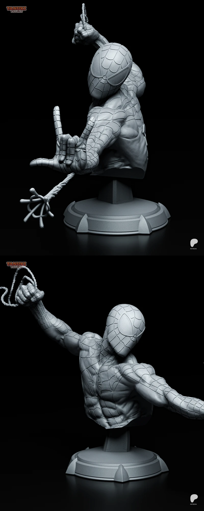 Spider-Man Bust – Marvel Superhero STL Model for 3D Printing STL model for 3D printing