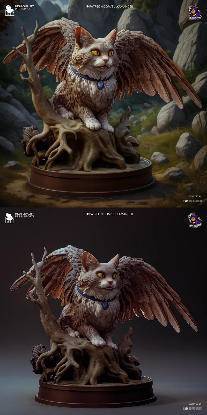 Printable Tara the Tressym | Baldur’s Gate 3 STL File STL model for 3D printing