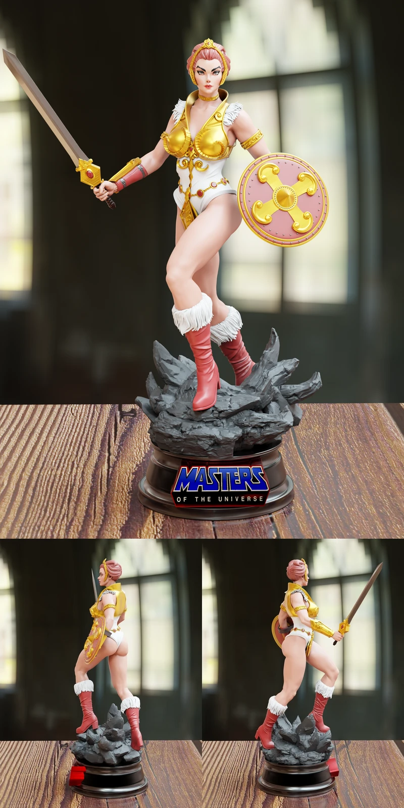 Teela Warrior Figure – Masters of the Universe Inspired STL STL model for 3D printing
