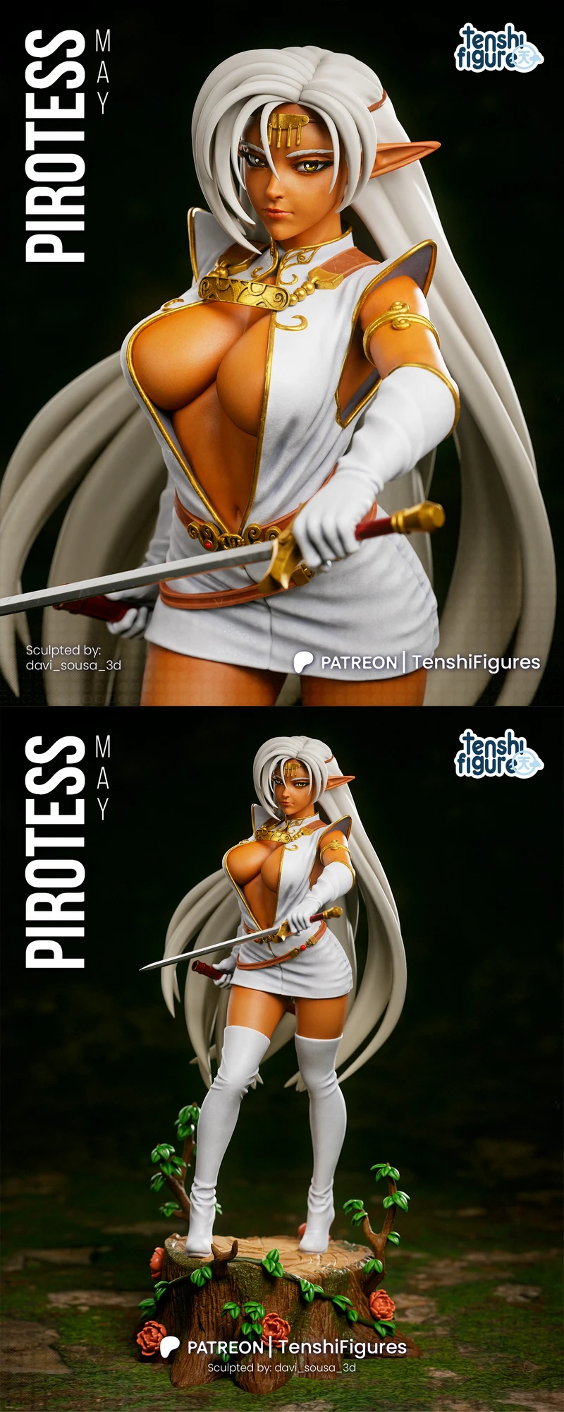 Lodoss War – Pirotess STL model for 3D printing