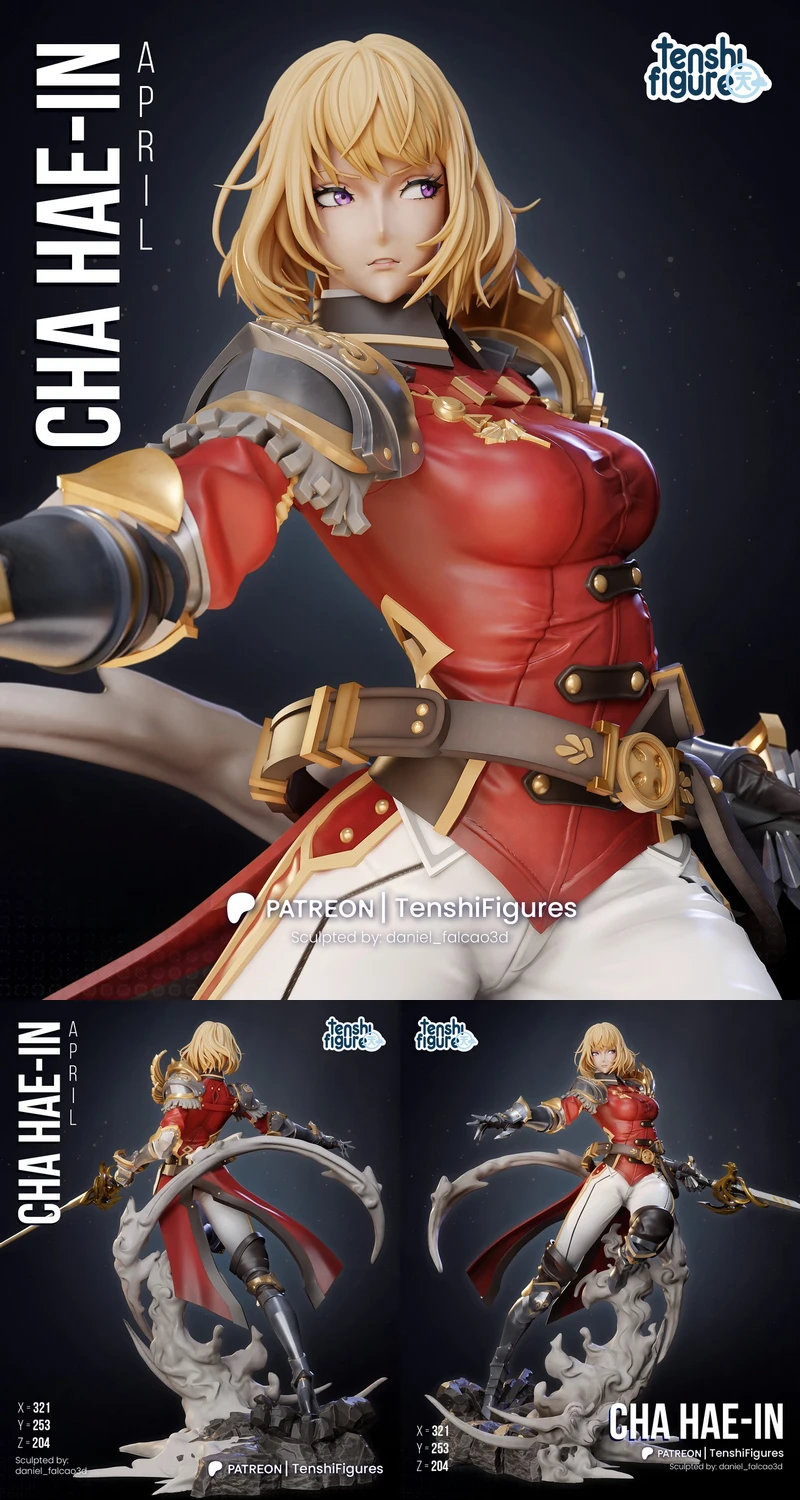 Solo Leveling – Cha Hae-In STL model for 3D printing
