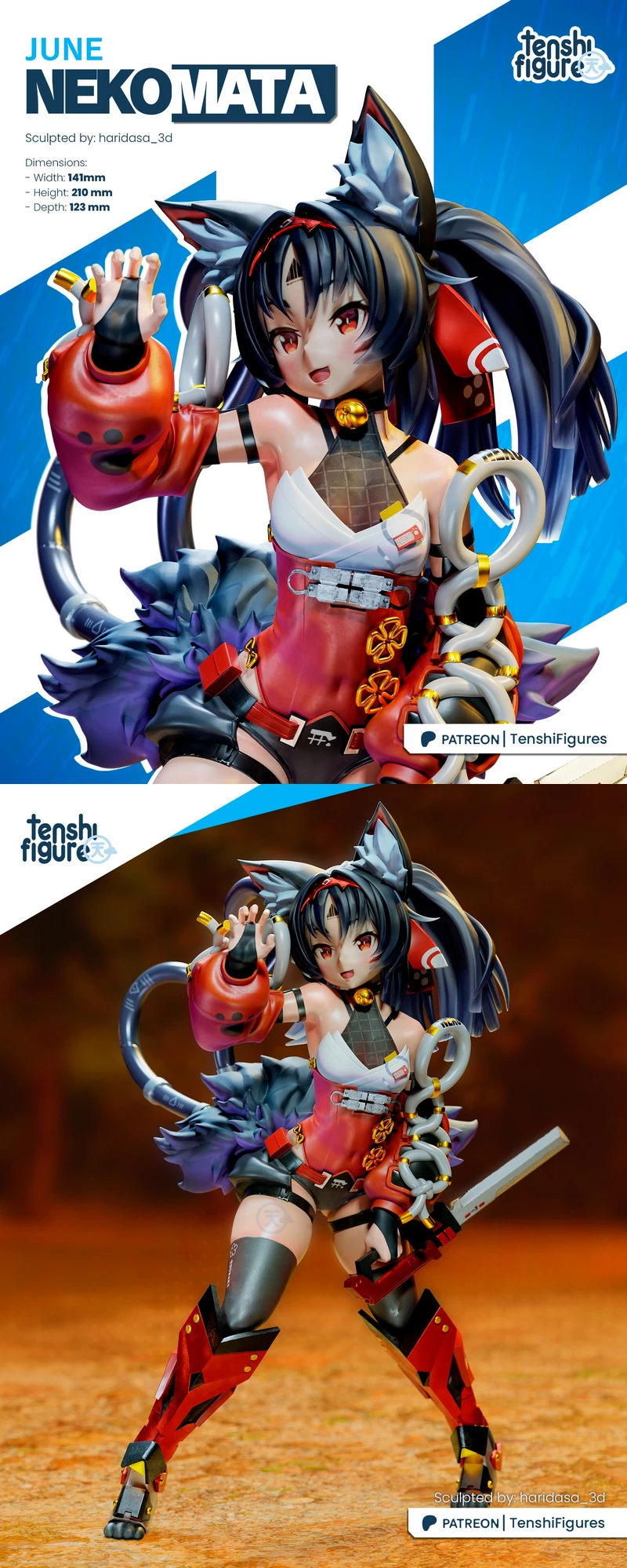 Nekomiya Mana – Zenless Zone Zero STL Figure for 3D Printing STL model for 3D printing