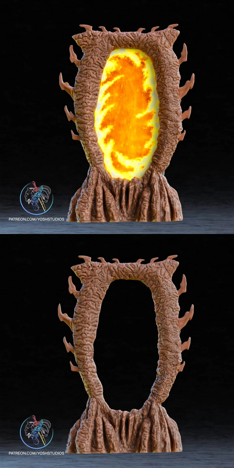 The Elder Scrolls Oblivion Gate STL model for 3D printing