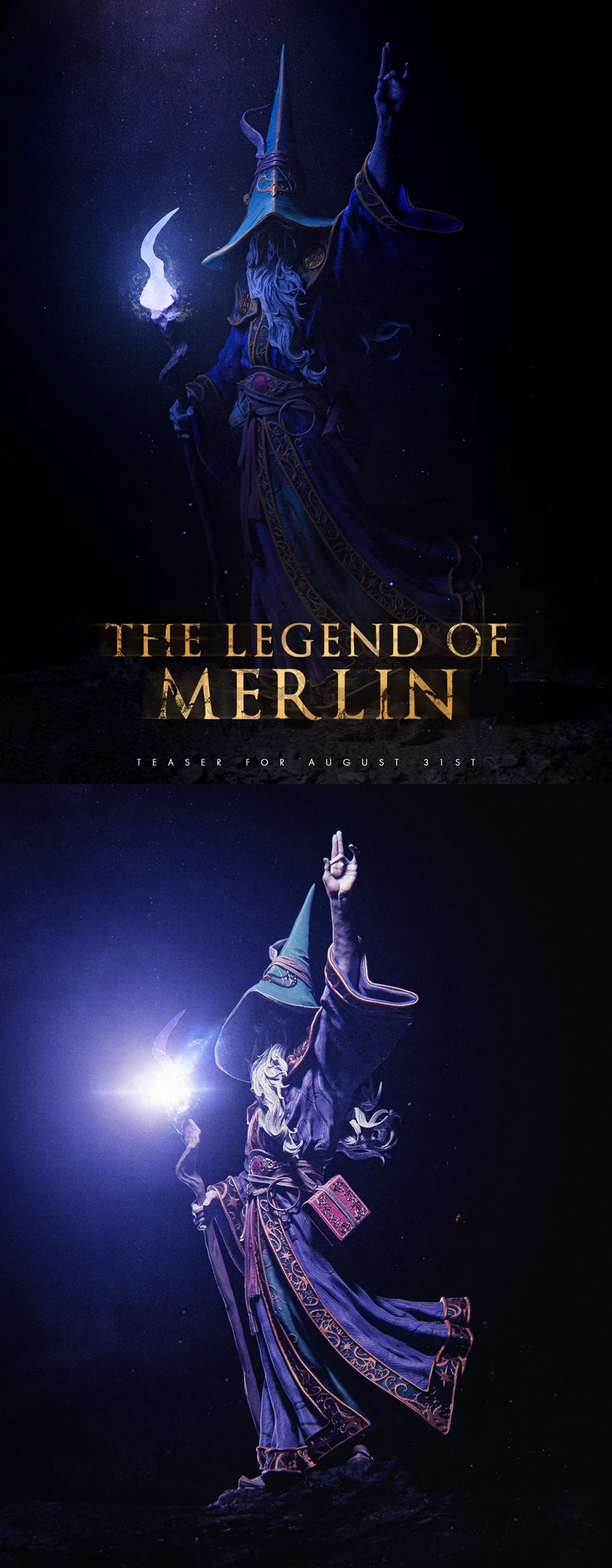The Legendary Merlin STL model for 3D printing