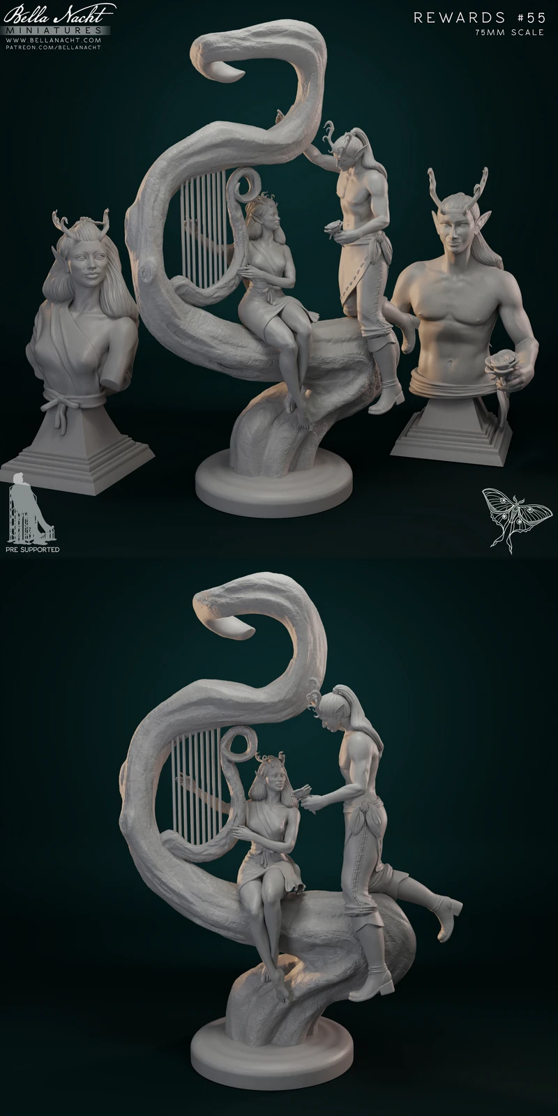 The Thornis and Theslea STL model for 3D printing