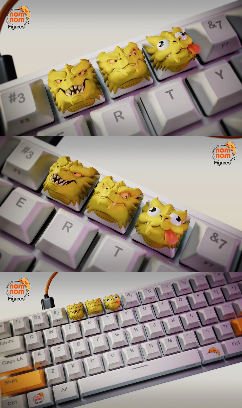 Hydra Keycaps 3D Printable STL File for 3D Printer STL model for 3D printing