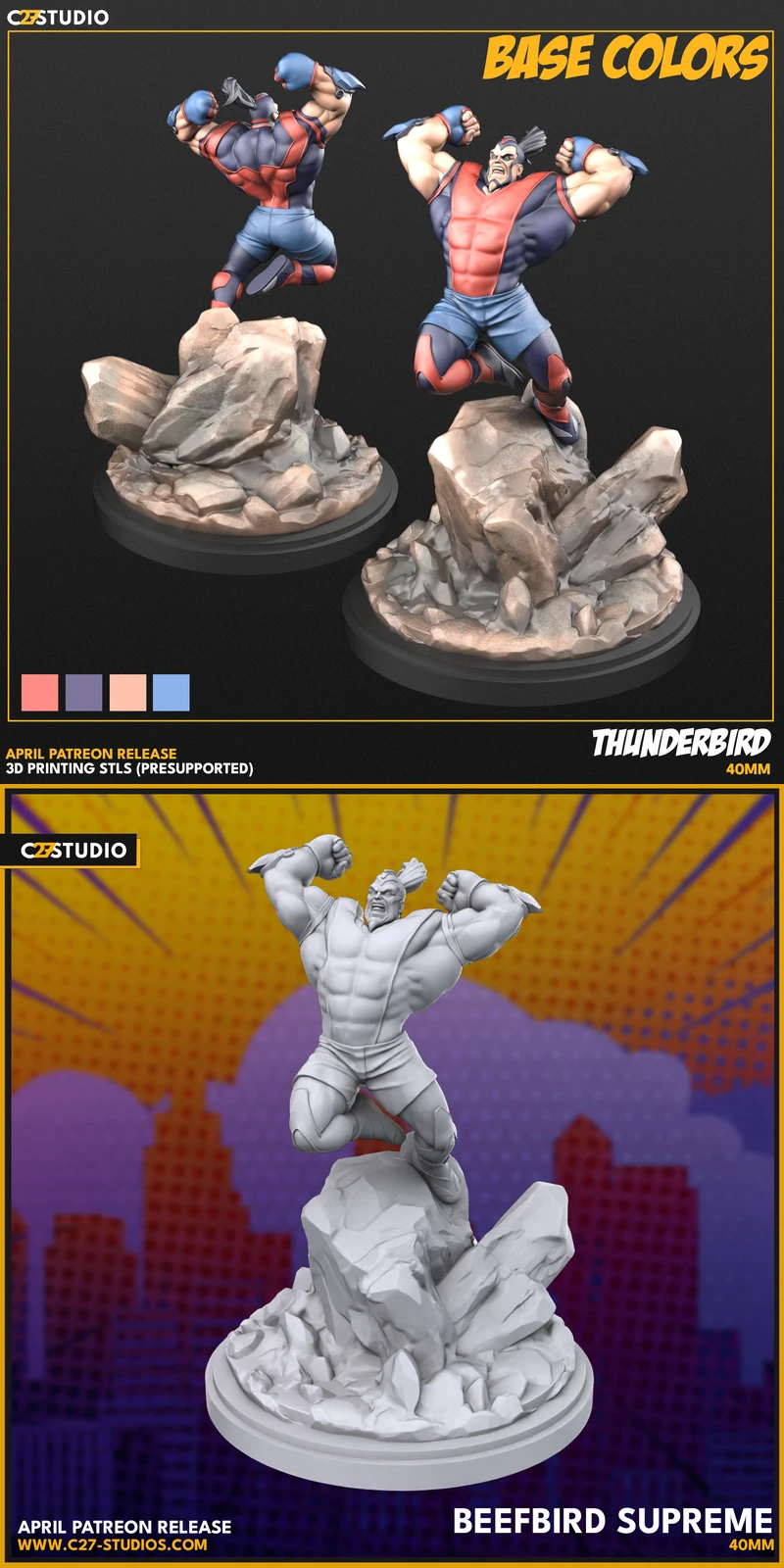 Thunderbird STL model for 3D printing