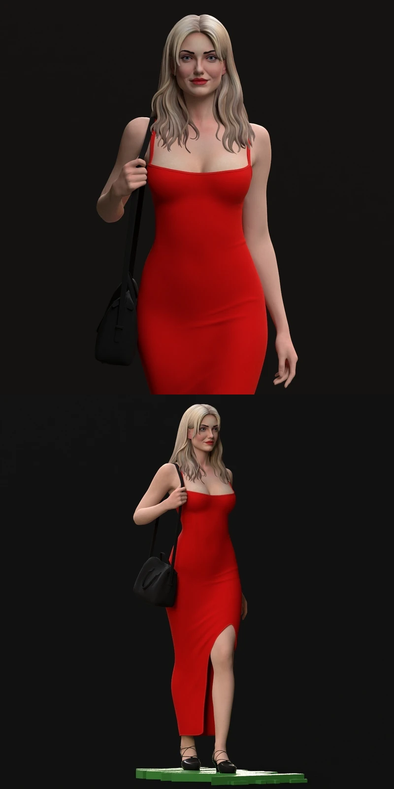 Tina Carlyle STL model for 3D printing