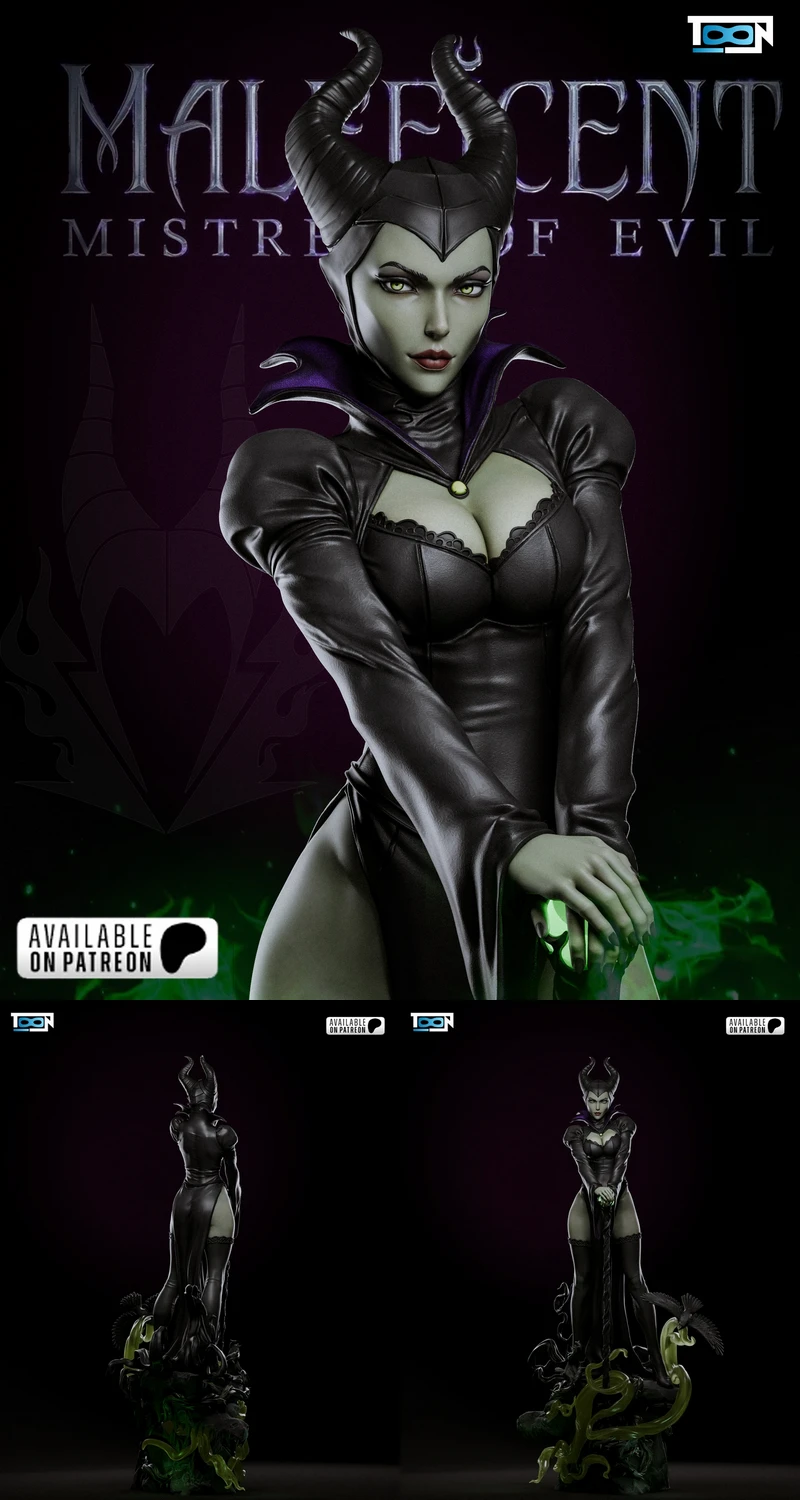 Maleficent STL model for 3D printing