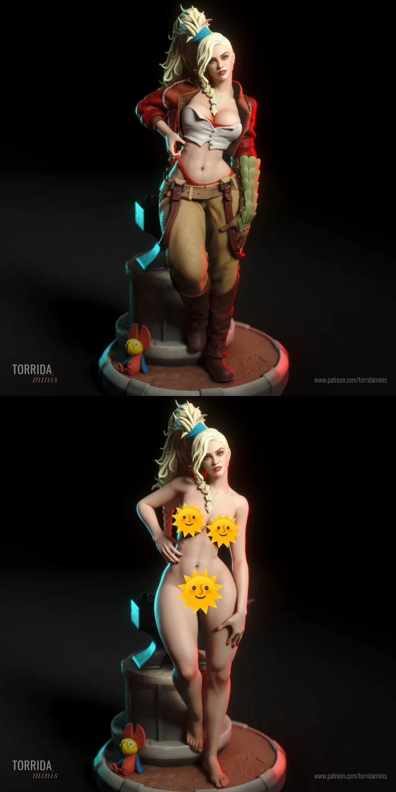 Gemma – Monster Hunter-Inspired STL Figure for 3D Printing STL model for 3D printing
