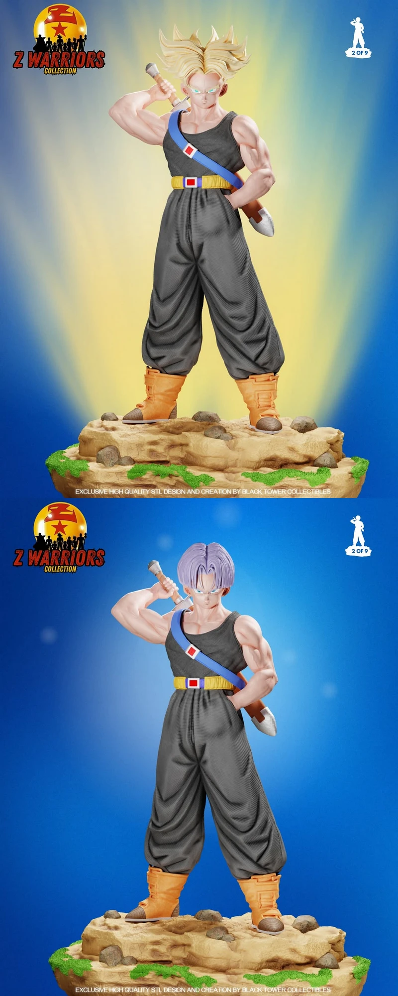 Trunks Guerrero Z 3D Printable Model STL model for 3D printing