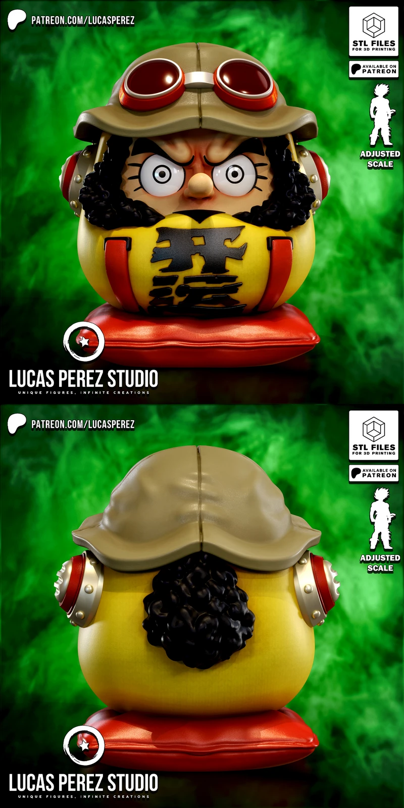 USOPP DARUMA 3D Printable STL Model for Printing STL model for 3D printing