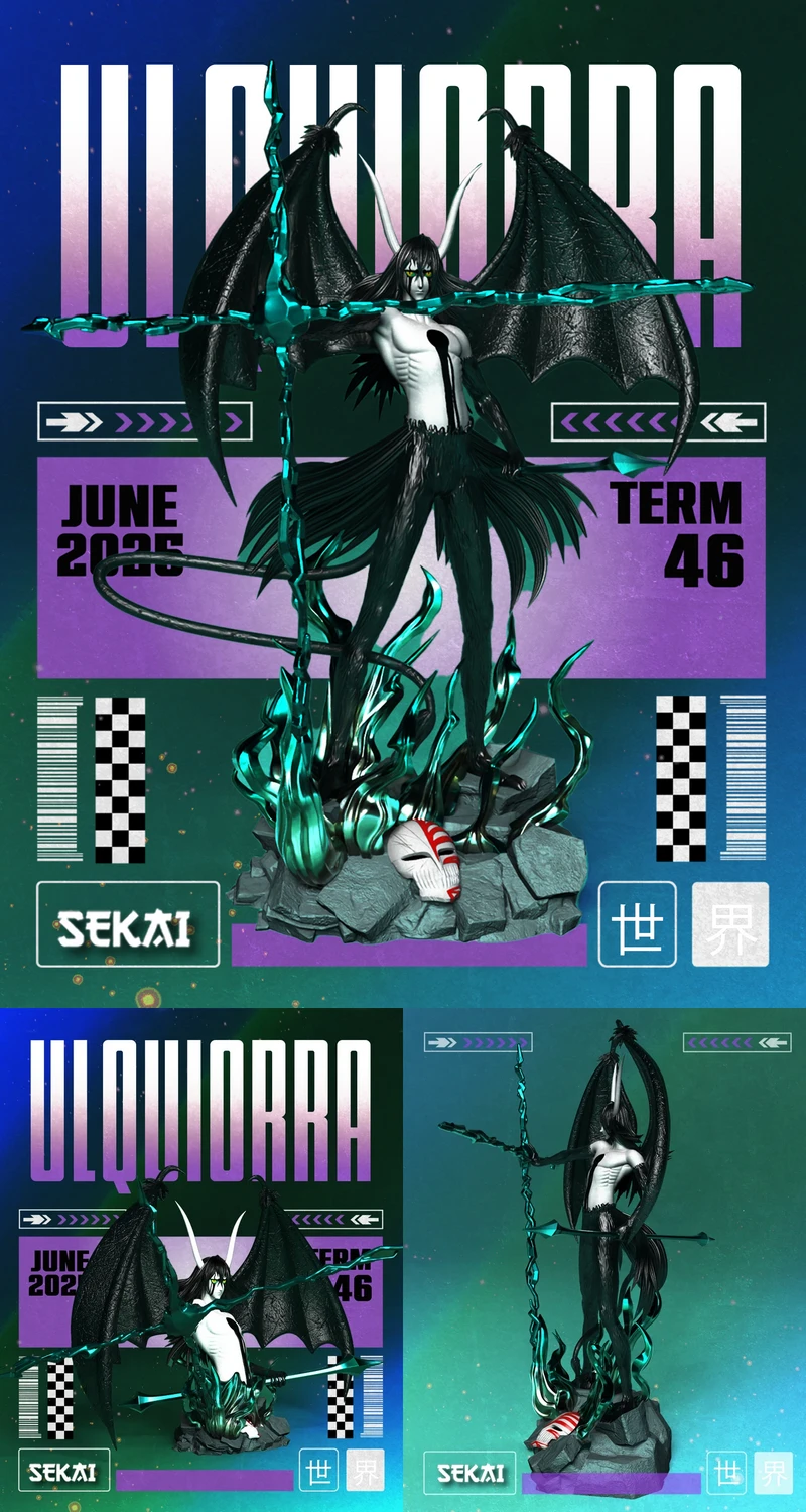Ulquiorra Bleach Statue & Bust STL model for 3D printing
