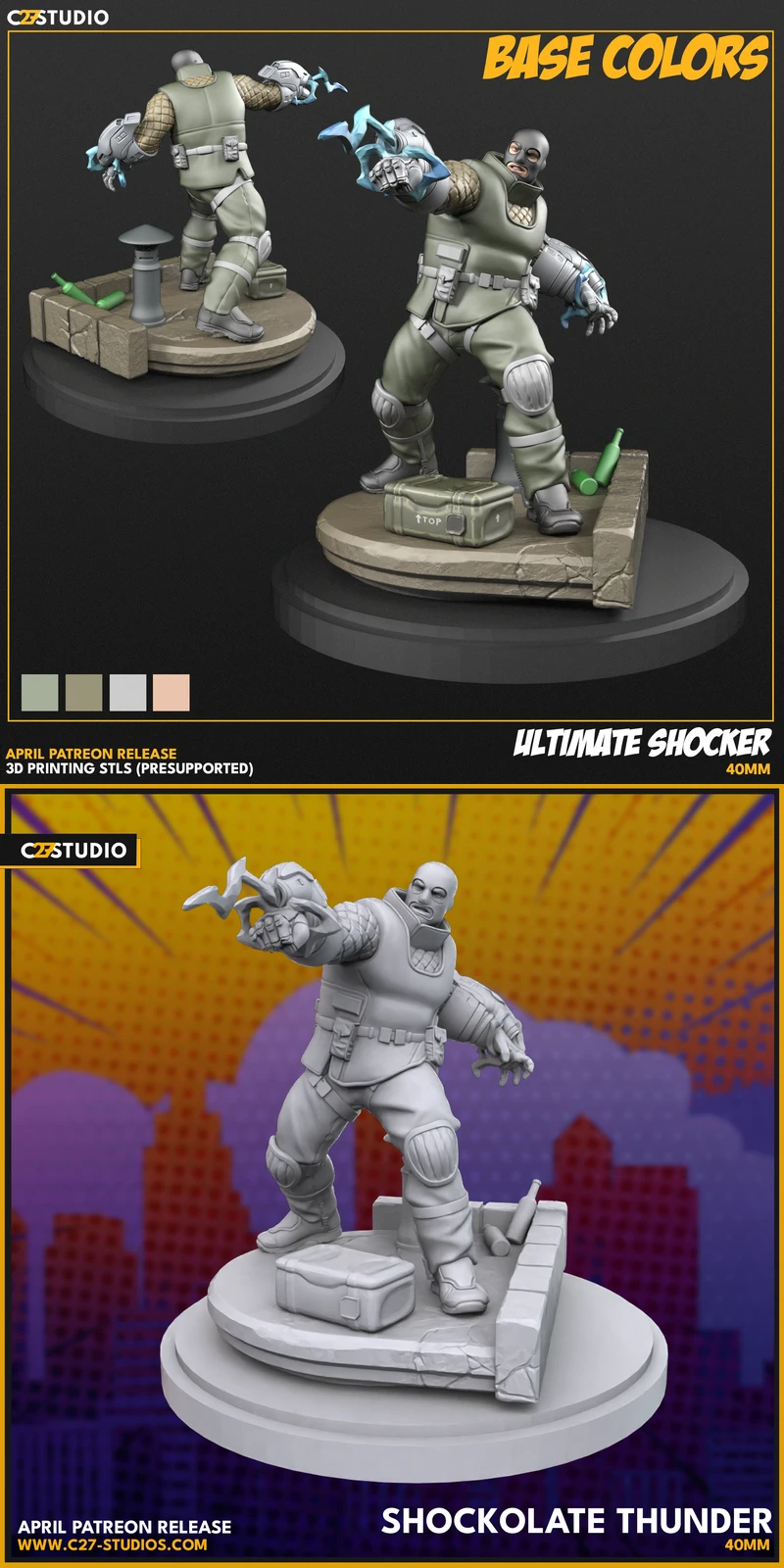 Ultimate Shocker STL model for 3D printing