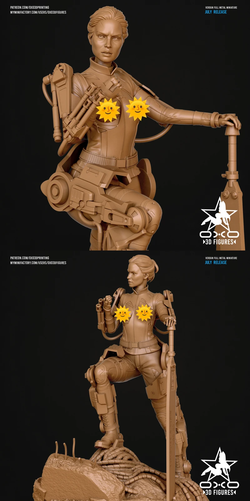 Verdun Edge Of Tomorrow Extra 3D Printable STL Bust Model STL model for 3D printing