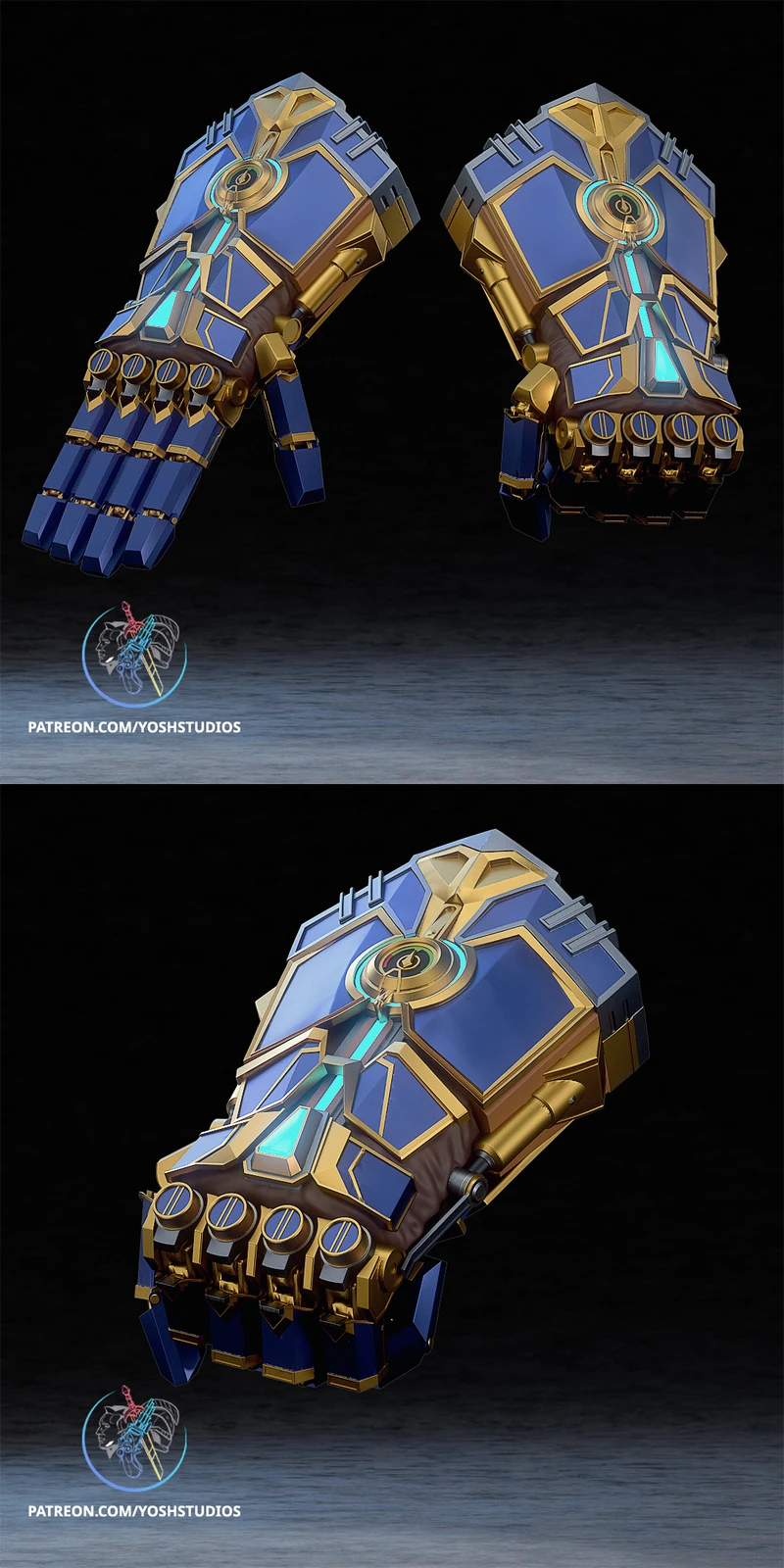 Vi Gauntlet STL model for 3D printing