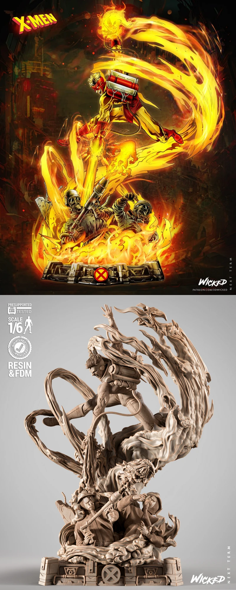 Pyro – Full-Body STL Sculpture for 3D Printing STL model for 3D printing