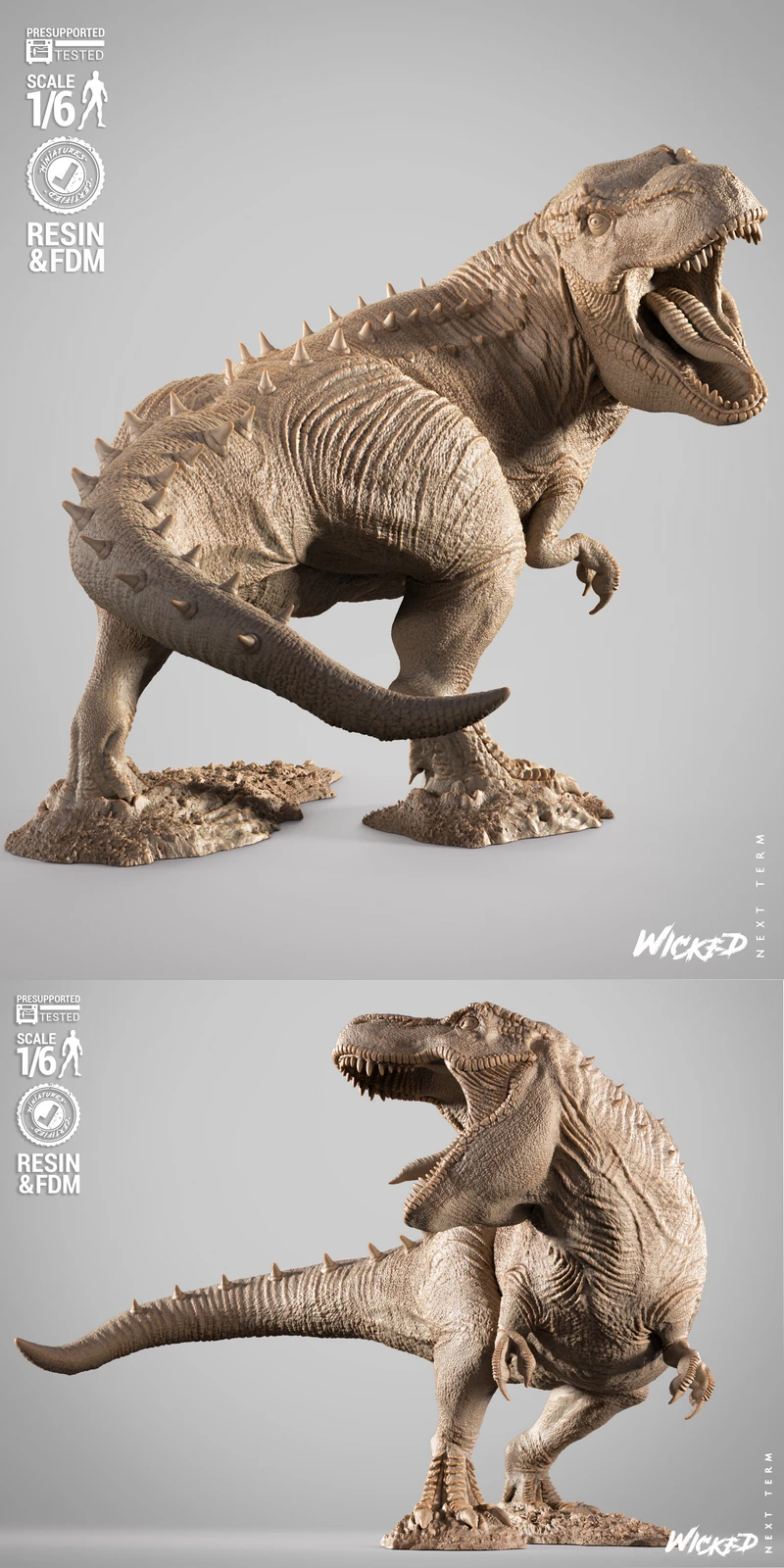 Tyrannosaurus Rex Diorama STL File for 3D Printer STL model for 3D printing