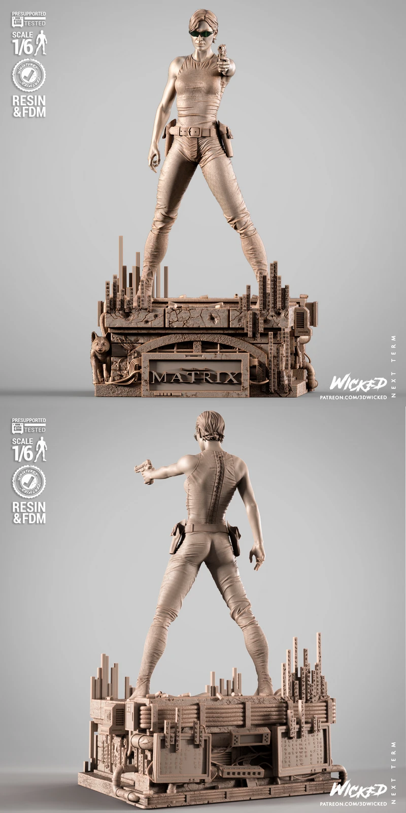 Trinity Sculpture STL model for 3D printing