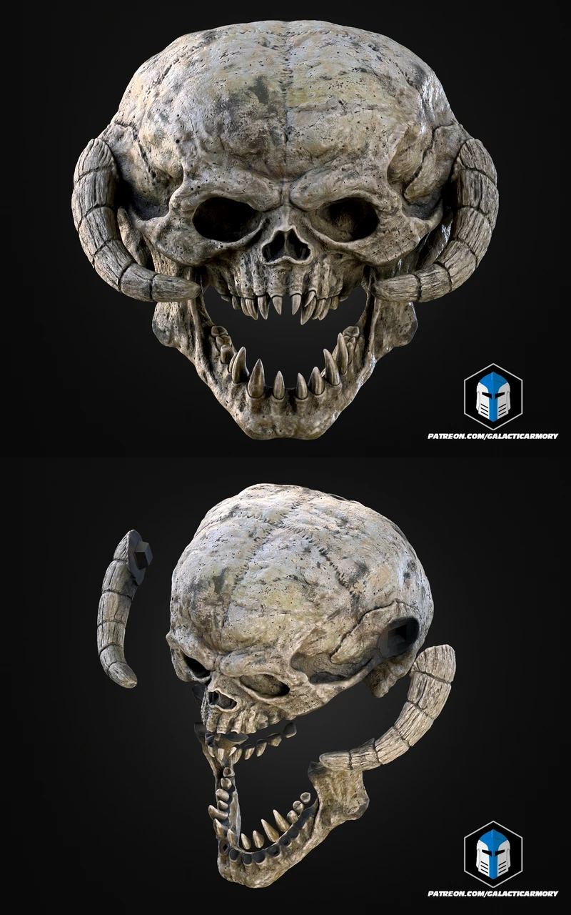 Wampa Skull 3D Printable Model STL model for 3D printing