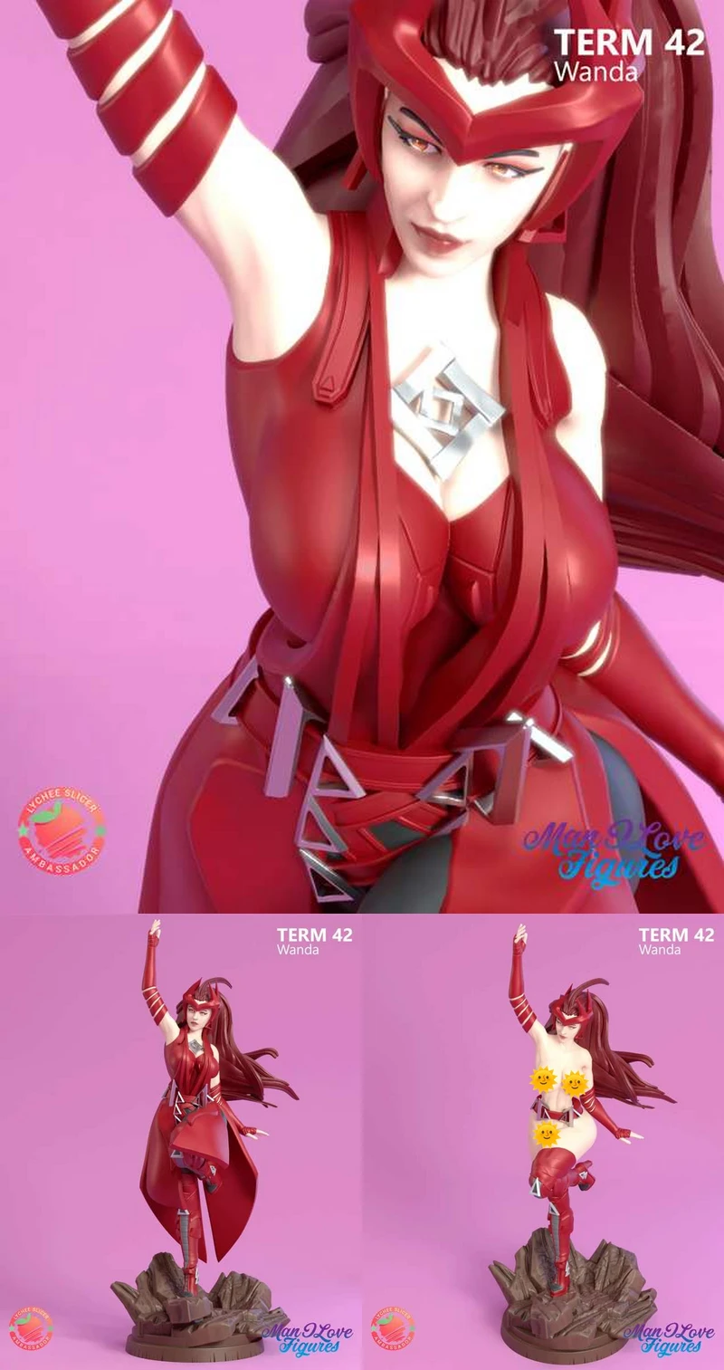 Wanda the Scarlet Witch STL model for 3D printing