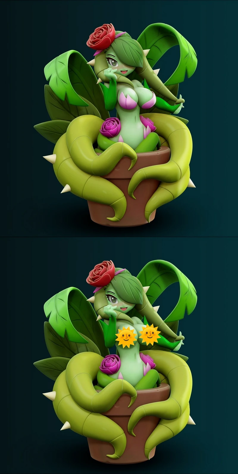Water Lily Siren STL model for 3D printing