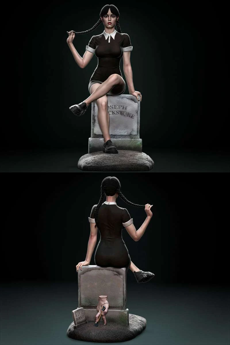 Wednesday STL model for 3D printing